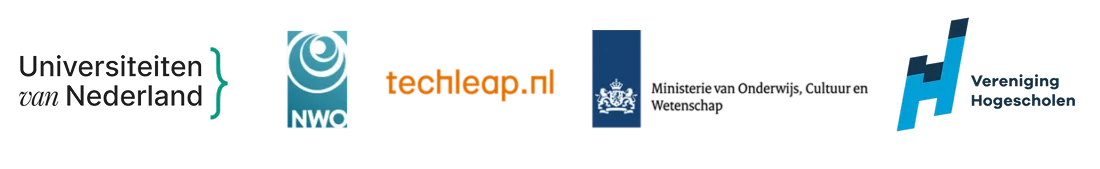 Universiteiten van Nederland, NWO, techleap.nl, Ministerie van OCW, Vereniging Hogescholen